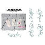 ITH Lesezeichen - Flowers Line Art